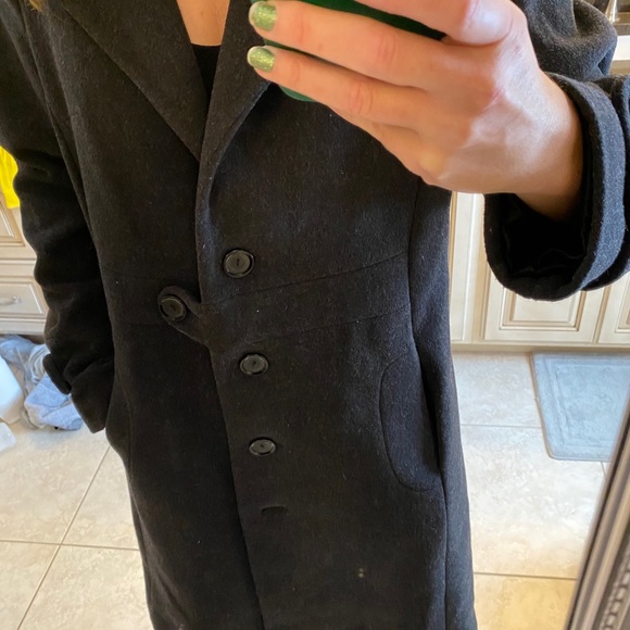 EC Preston & York CharcoalGrey wool coat - Picture 15 of 16